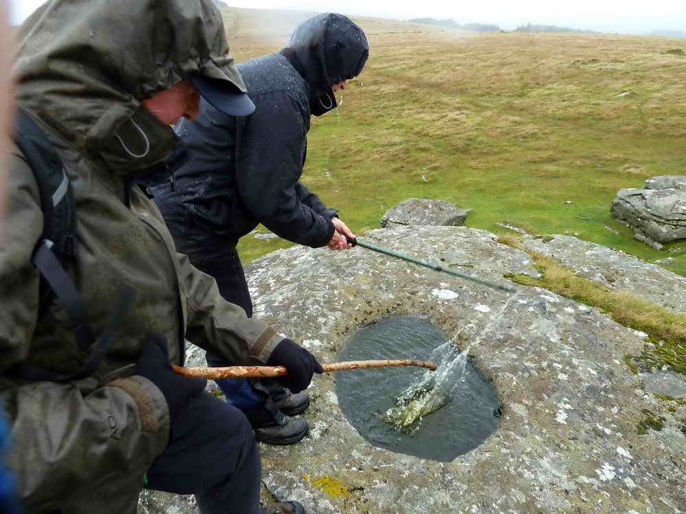 Another rock basin atop Middle Tor