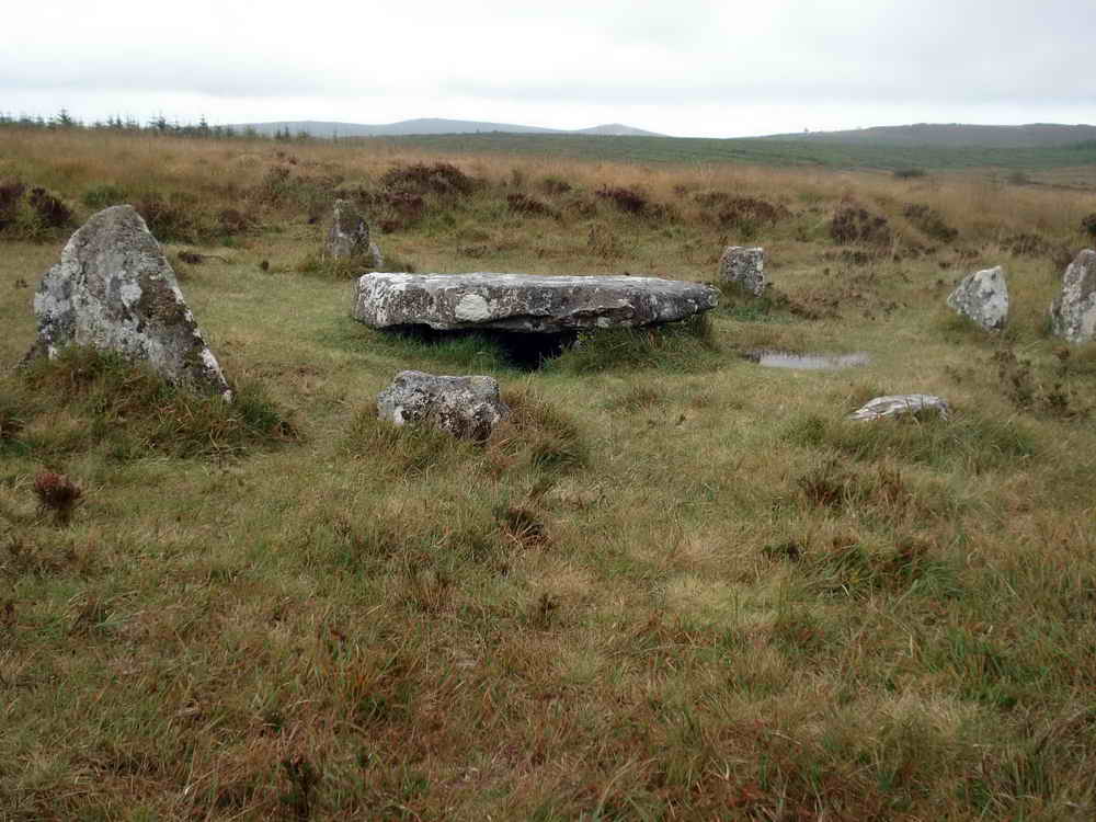 Cist in stone circle