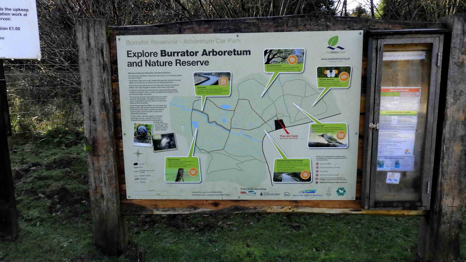 Notice in the Arboretum car park