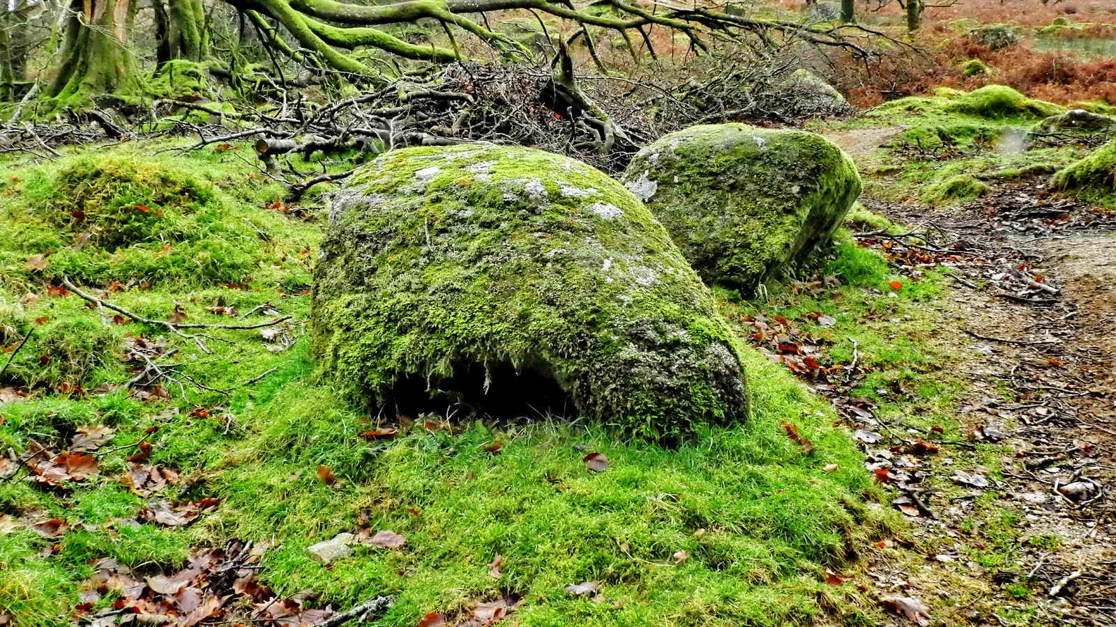 End view, note the hole where the trough appears to have been broken. Possibly why it was abandoned