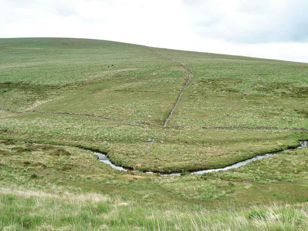 The bend in the River Swincombe where we’ll cross