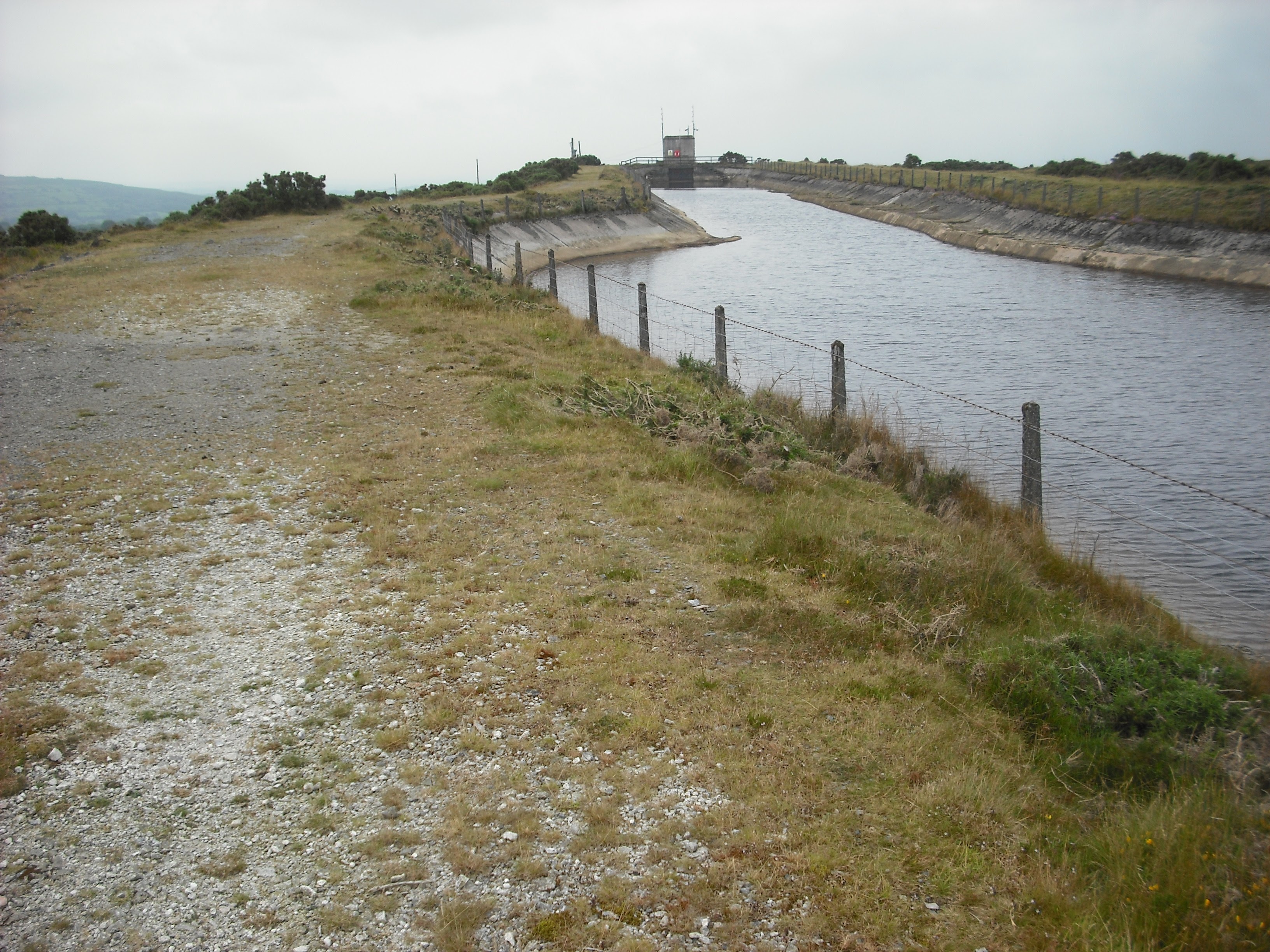 A look down the main reservoir when full